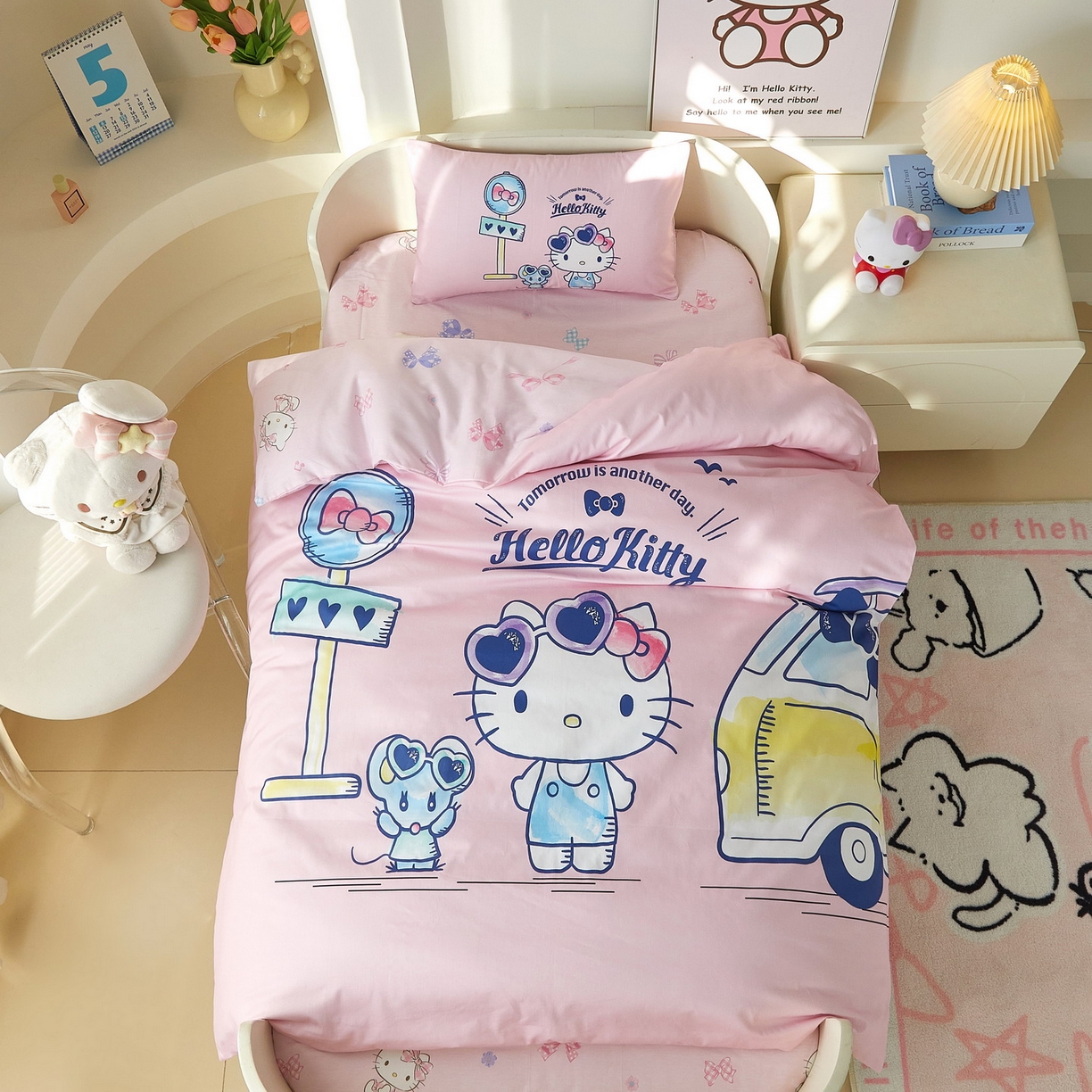 91家纺网 家纺一手货源 找家纺 （总）蘭菲家纺 2026新款幼儿园儿童三丽欧系列多件套