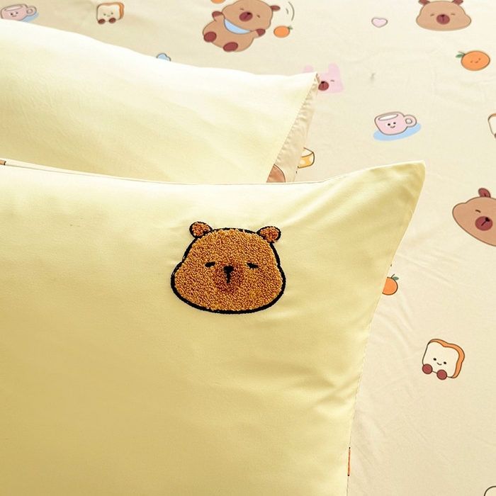 91家纺网 家纺一手货源 找家纺 （总）优贝 2025爆款水洗棉云朵棉毛巾绣四件套（提供买家绣）