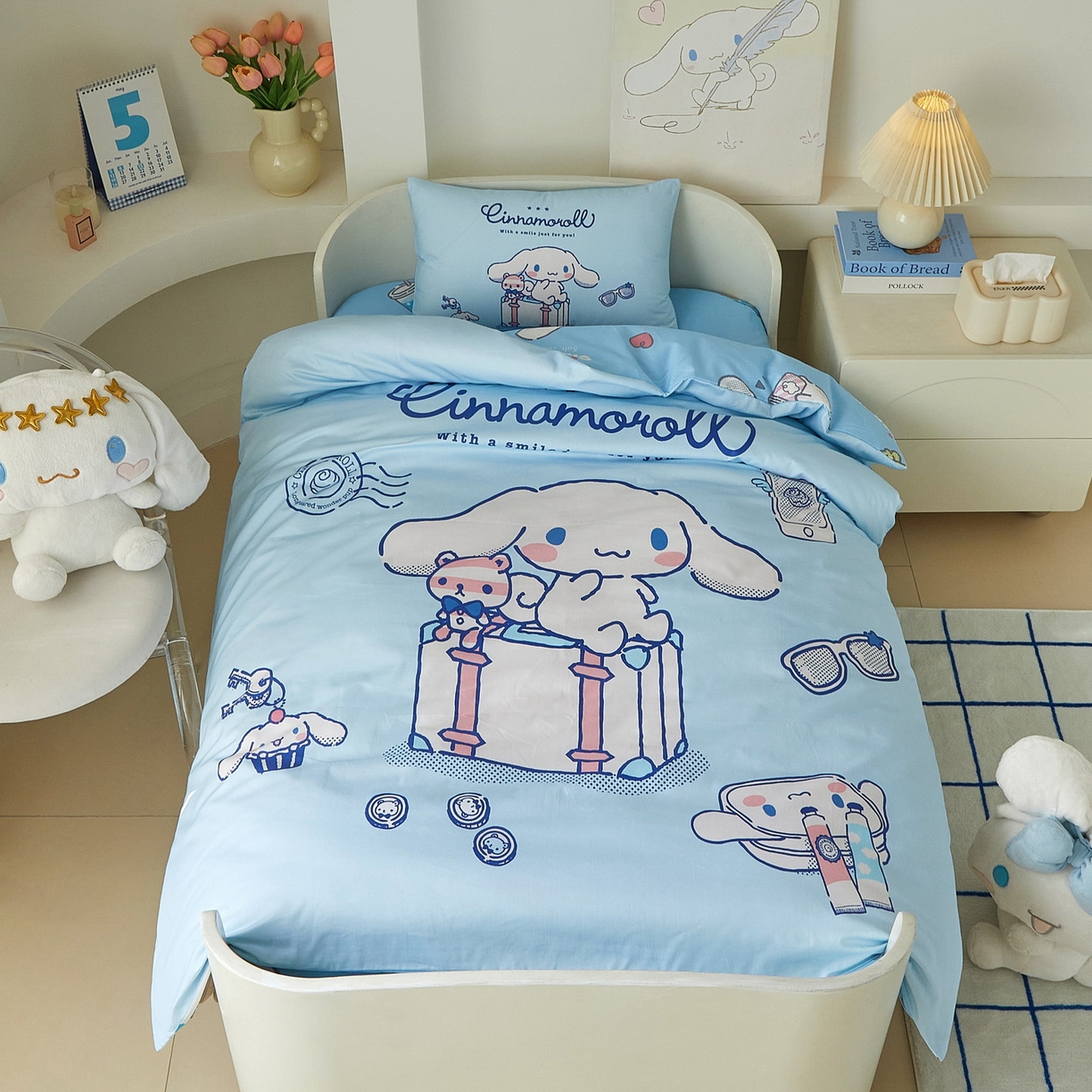 91家纺网 家纺一手货源 找家纺 蘭菲家纺 2026新款幼儿园儿童三丽欧系列多件套 精致狗狗