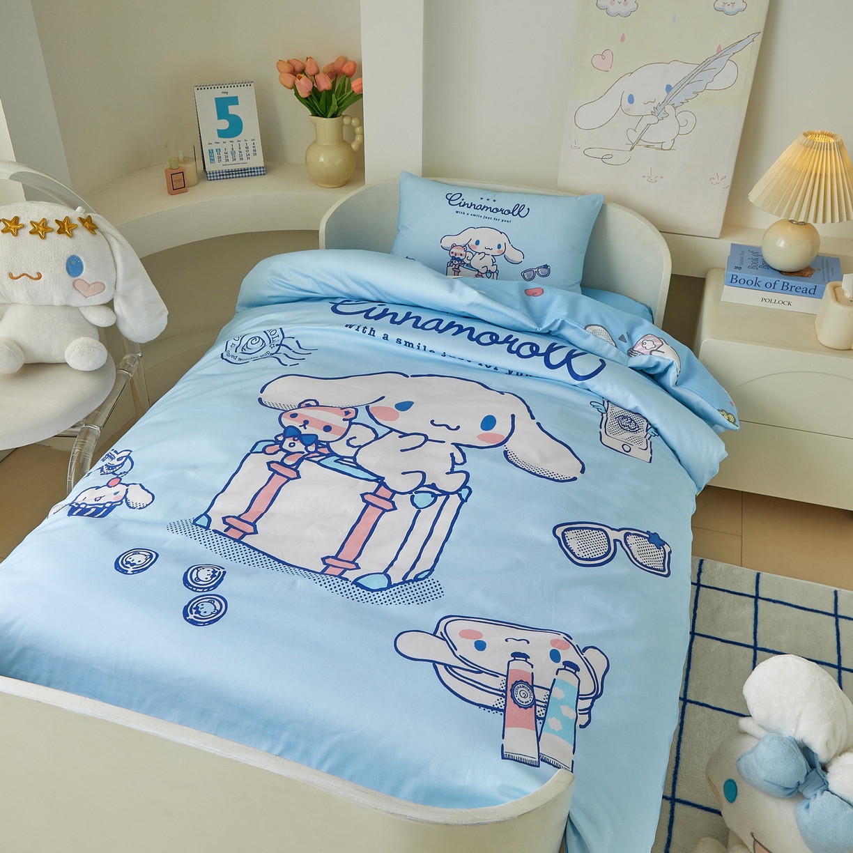 91家纺网 家纺一手货源 找家纺 蘭菲家纺 2026新款幼儿园儿童三丽欧系列多件套 精致狗狗