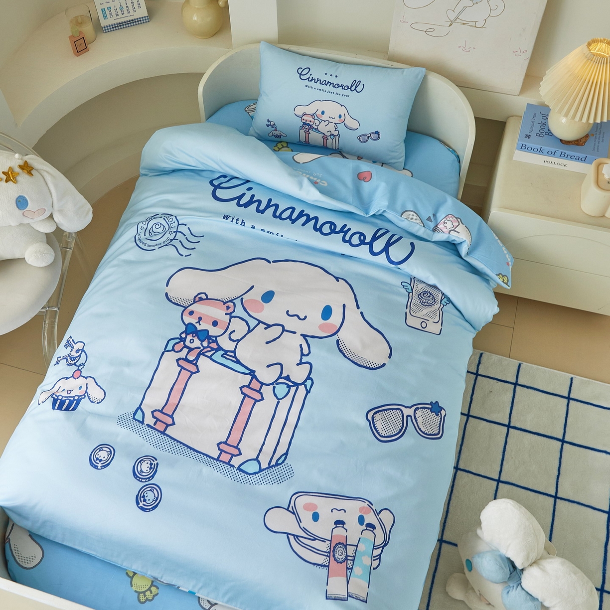 91家纺网 家纺一手货源 找家纺 蘭菲家纺 2026新款幼儿园儿童三丽欧系列多件套 精致狗狗