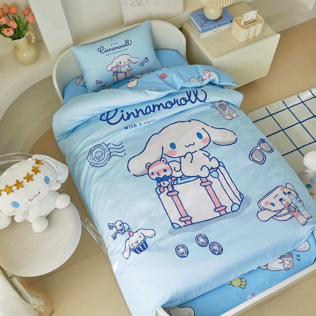 91家纺网 家纺一手货源 找家纺 蘭菲家纺 2026新款幼儿园儿童三丽欧系列多件套 精致狗狗