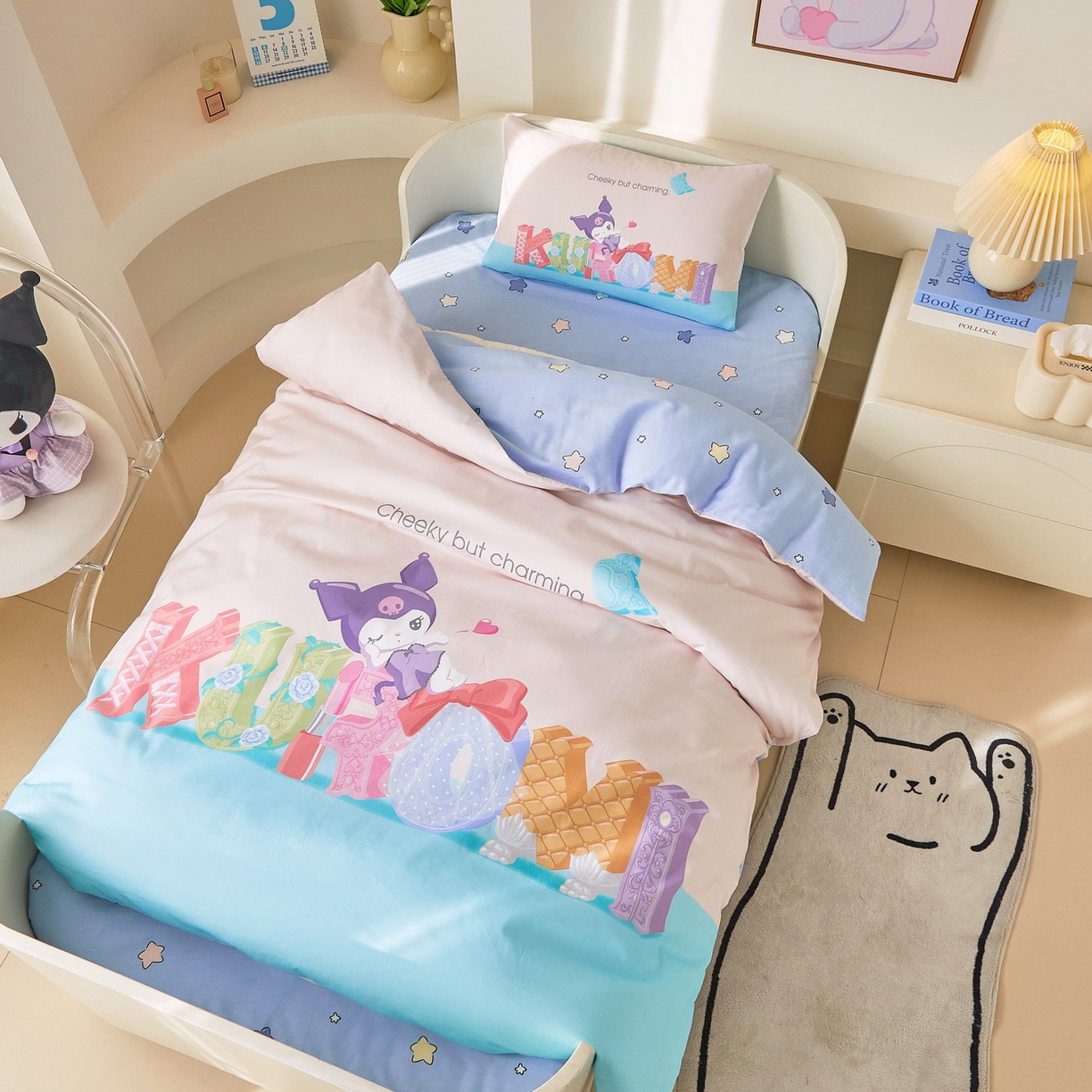 91家纺网 家纺一手货源 找家纺 蘭菲家纺 2026新款幼儿园儿童三丽欧系列多件套 快乐小库