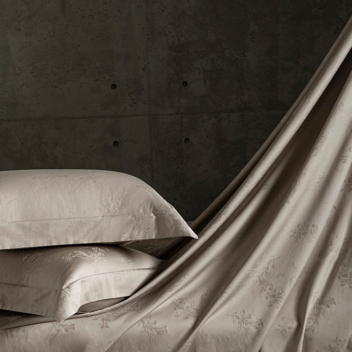 91家纺网 家纺一手货源 找家纺 舒慕家纺 2025新款亲肤舒适高端100S长绒棉纯棉银丝提花四件套 简禾079