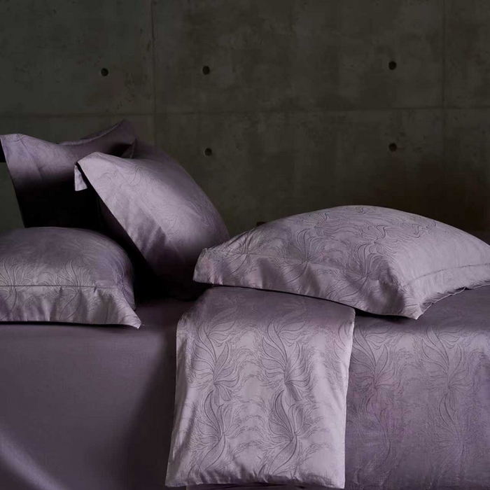 91家纺网 家纺一手货源 找家纺 舒慕家纺 2025新款亲肤舒适高端100S长绒棉纯棉银丝提花四件套 兰硕025