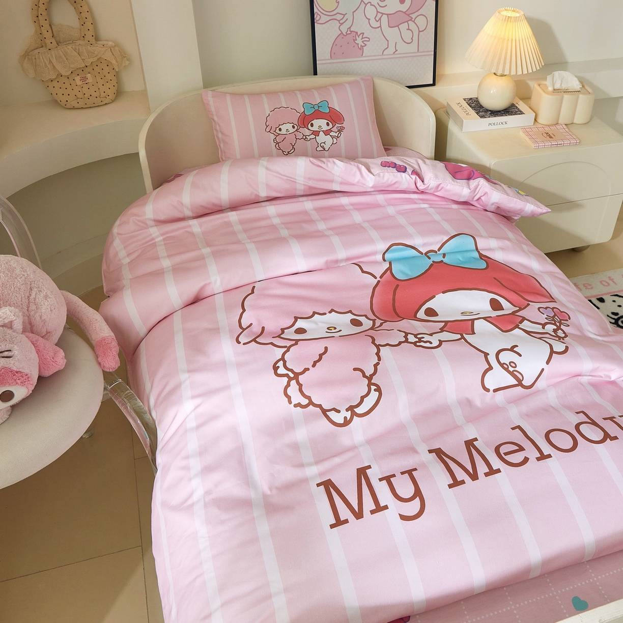 91家纺网 家纺一手货源 找家纺 蘭菲家纺 2026新款幼儿园儿童三丽欧系列多件套 美乐必爱