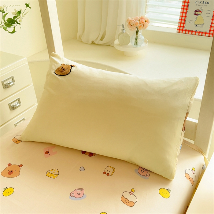 91家纺网 家纺一手货源 找家纺 （总）优贝 2025爆款学生季云朵棉水洗棉毛巾绣学生三件套四件套（提供买家绣）