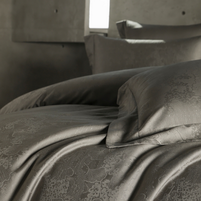 91家纺网 家纺一手货源 找家纺 舒慕家纺 2025新款亲肤舒适高端100S长绒棉纯棉银丝提花四件套 三生有杏027