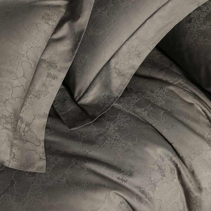 91家纺网 家纺一手货源 找家纺 舒慕家纺 2025新款亲肤舒适高端100S长绒棉纯棉银丝提花四件套 三生有杏027