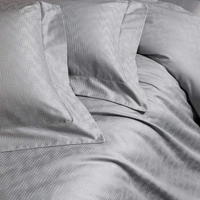 91家纺网 家纺一手货源 找家纺 舒慕家纺 2025新款亲肤舒适高端100S长绒棉纯棉银丝提花四件套 知意102