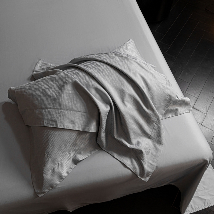 91家纺网 家纺一手货源 找家纺 舒慕家纺 2025新款亲肤舒适高端100S长绒棉纯棉银丝提花四件套 知意102