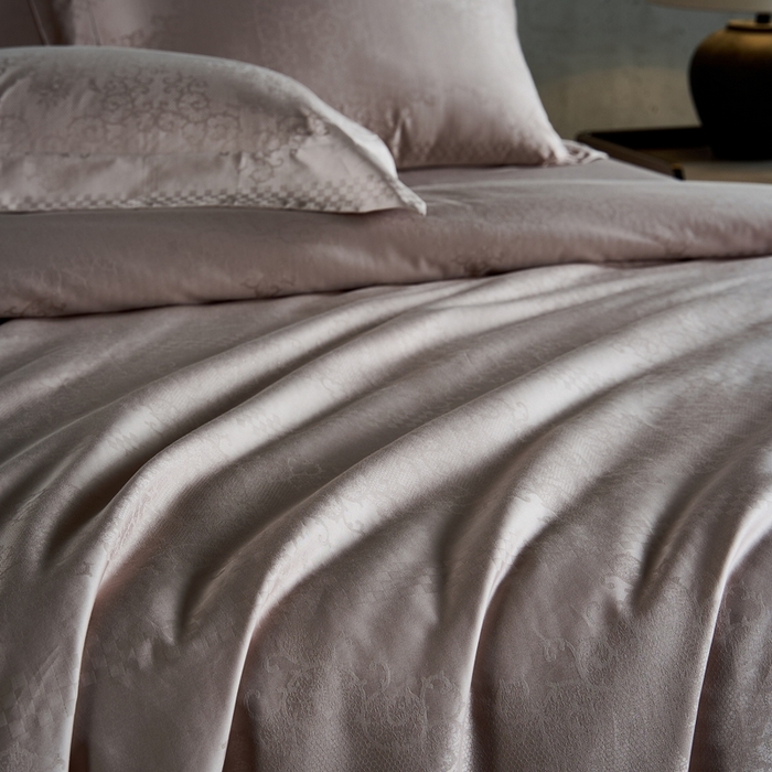 91家纺网 家纺一手货源 找家纺 舒慕家纺 2025新款亲肤舒适高端100S长绒棉纯棉银丝提花四件套 织界109