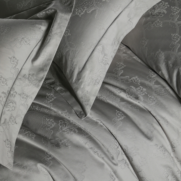 91家纺网 家纺一手货源 找家纺 舒慕家纺 2025新款亲肤舒适高端100S长绒棉纯棉银丝提花四件套 仲夏之梦130