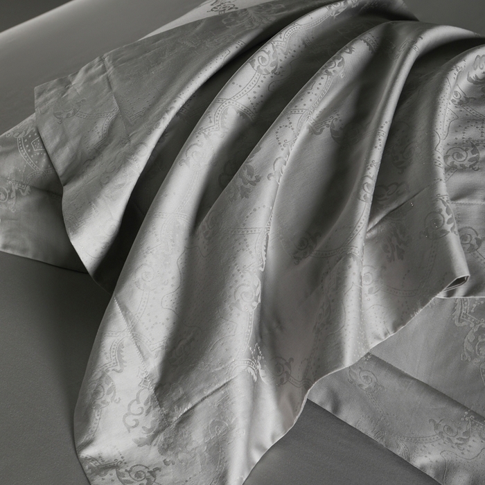 91家纺网 家纺一手货源 找家纺 舒慕家纺 2025新款亲肤舒适高端100S长绒棉纯棉银丝提花四件套 仲夏之梦130