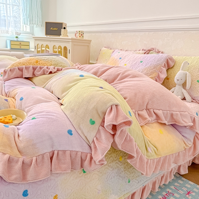 91家纺网 家纺一手货源 找家纺 （总）归属 2025新款牛奶绒床盖四件套（提供买家秀）