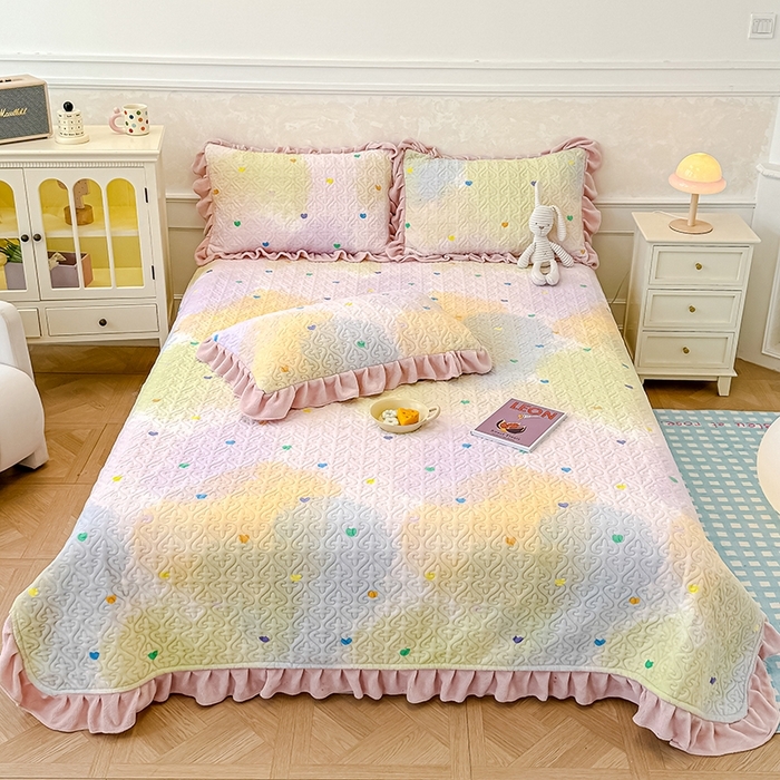 91家纺网 家纺一手货源 找家纺 （总）归属 2025新款牛奶绒床盖四件套（提供买家秀）