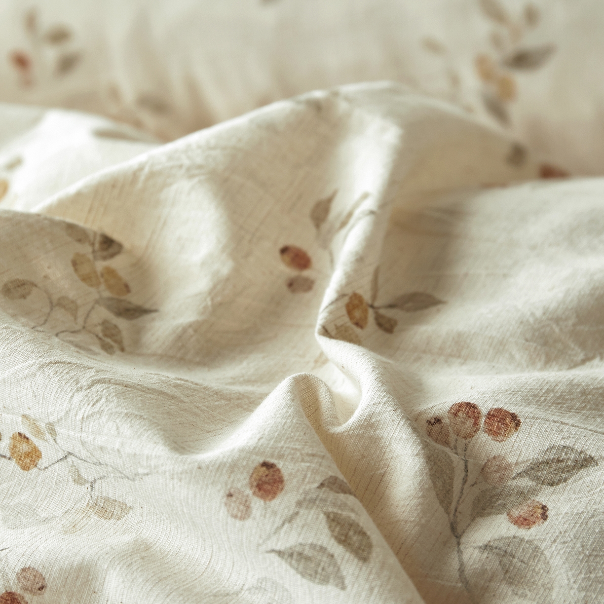 91家纺网 家纺一手货源 找家纺 （总）绫韵家纺 2026春夏新款A类印花棉麻蝴蝶结四件套