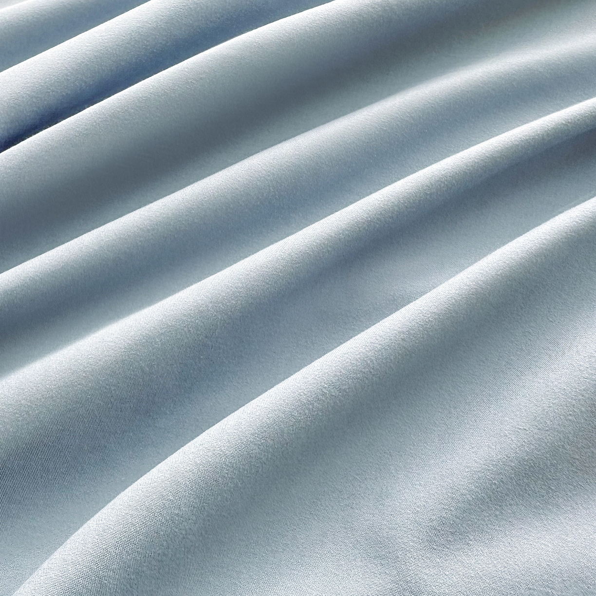 91家纺网 家纺一手货源 找家纺 佑泽家纺 2026年纯色双拼水洗棉四件套单被套 天空蓝