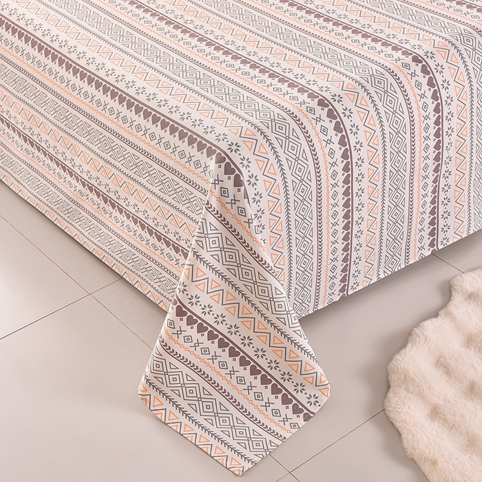 91家纺网 家纺一手货源 找家纺 （总）德比尔斯  2026新款原棉老粗布凉席印花床单三件套