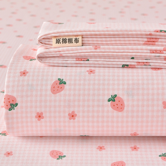 91家纺网 家纺一手货源 找家纺 （总）德比尔斯  2026新款原棉老粗布凉席印花床单三件套