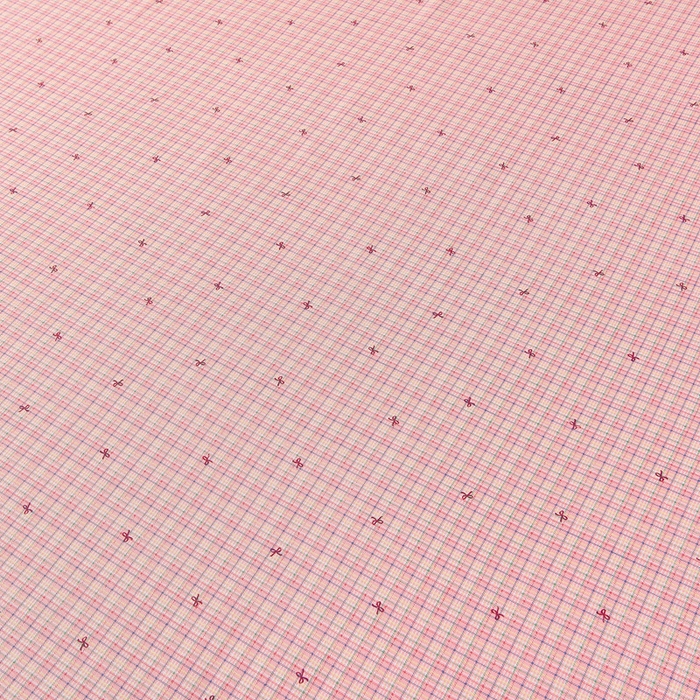 91家纺网 家纺一手货源 找家纺 德比尔斯  2026新款原棉老粗布凉席印花床单三件套 粉格子