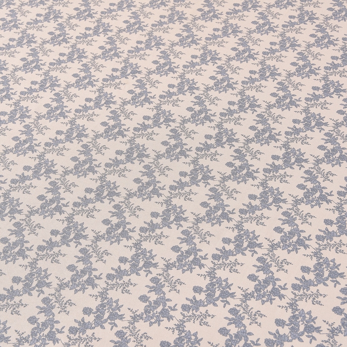 91家纺网 家纺一手货源 找家纺 德比尔斯  2026新款原棉老粗布凉席印花床单三件套 蓝莲花