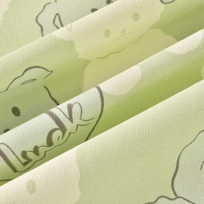 91家纺网 家纺一手货源 找家纺 德比尔斯  2026新款原棉老粗布凉席印花床单三件套 萌熊