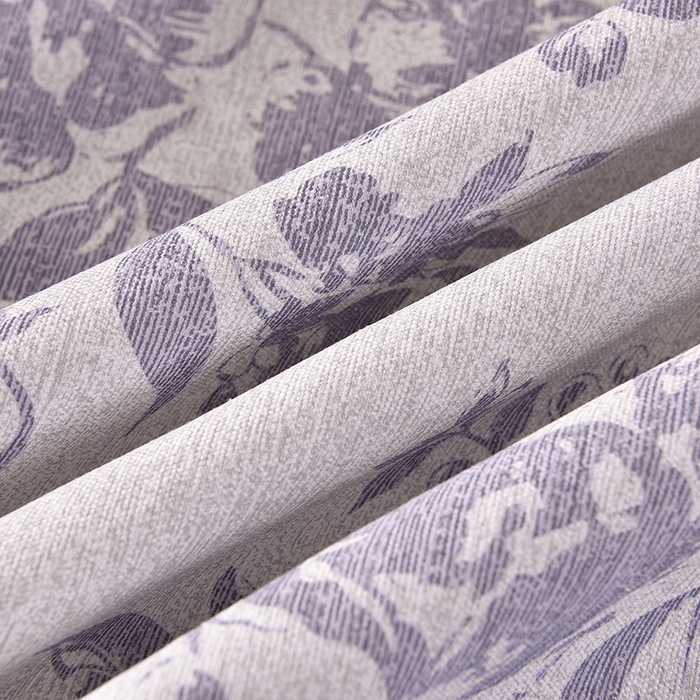 91家纺网 家纺一手货源 找家纺 德比尔斯  2026新款原棉老粗布凉席印花床单三件套 紫嫣