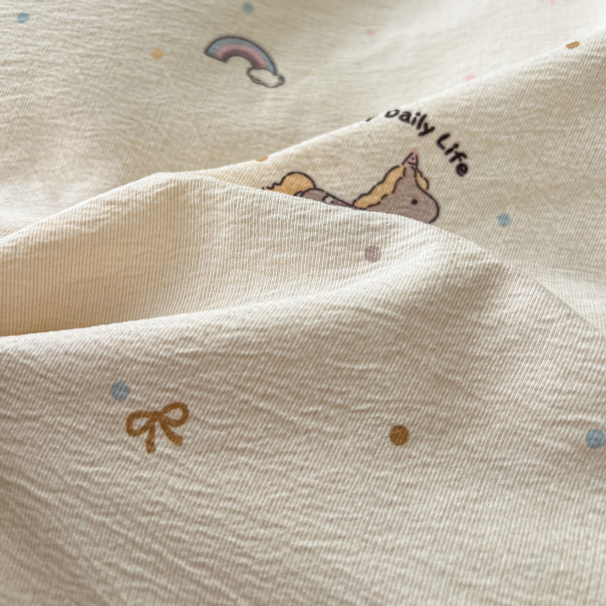 91家纺网 家纺一手货源 找家纺 富米莱（原臻工厂） 2026新款高克重爆款法式全棉纯棉花边四季款加厚色织提花床盖床裙四件套 提花-童梦园