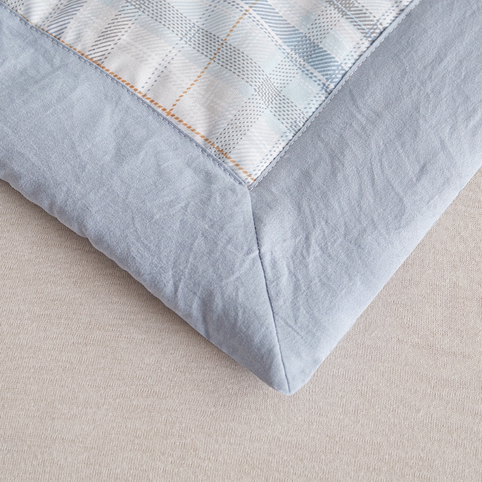 91家纺网 家纺一手货源 找家纺 织雅漫 2026新款水洗棉夏被空调被夏凉被 浅蓝