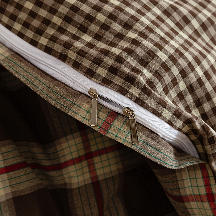 91家纺网 家纺一手货源 找家纺 喜四方 2026新款全棉色织水洗棉四件套 欧瑞