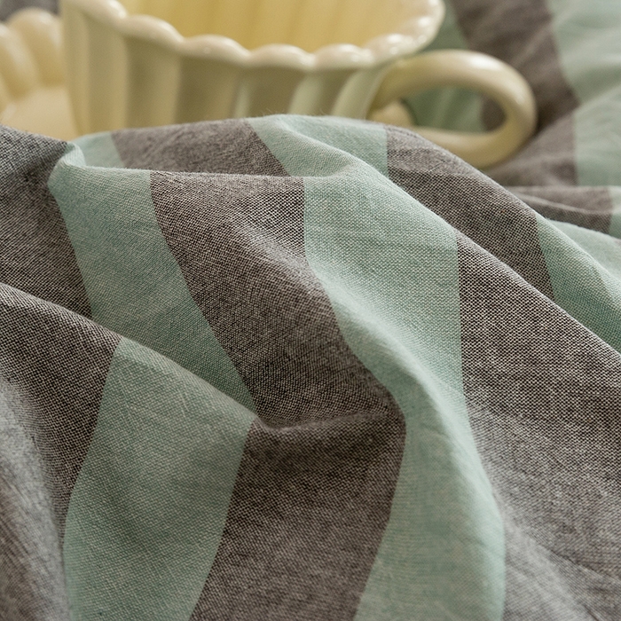 91家纺网 家纺一手货源 找家纺 （总）喜四方 2026新款100%全棉纯棉色织水洗棉花边工艺款四件套-系列二