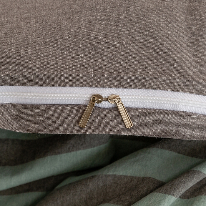 91家纺网 家纺一手货源 找家纺 喜四方 2026新款100%全棉纯棉色织水洗棉花边工艺款四件套-系列二 马克-兰