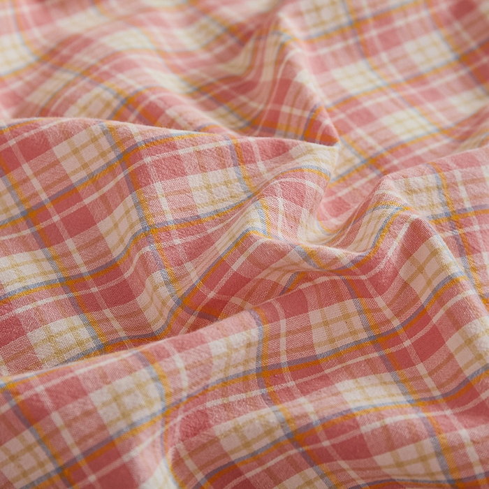 91家纺网 家纺一手货源 找家纺 （总）喜四方 2026新款100%全棉纯棉色织水洗棉花边工艺款四件套-系列一