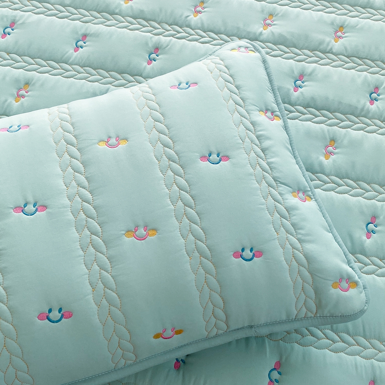 91家纺网 家纺一手货源 找家纺 （总）尊康家纺（原磊科） 2026新款奶昔棉抗菌夹棉床笠-昭岚系列