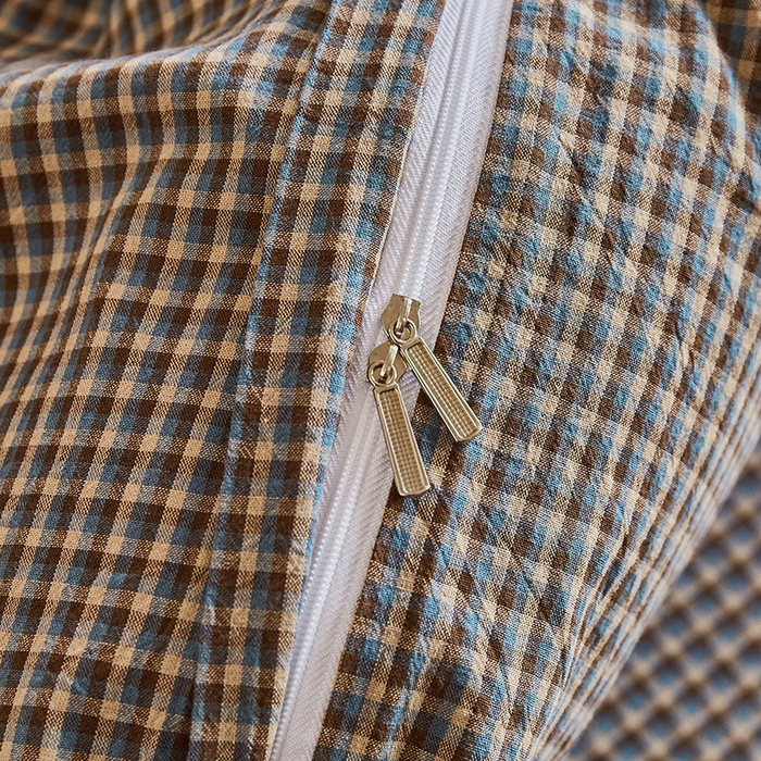 91家纺网 家纺一手货源 找家纺 喜四方 2026新款100%全棉纯棉色织水洗棉花边工艺款四件套-系列一 洛克