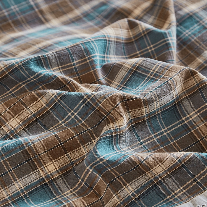 91家纺网 家纺一手货源 找家纺 喜四方 2026新款100%全棉纯棉色织水洗棉花边工艺款四件套-系列一 洛克