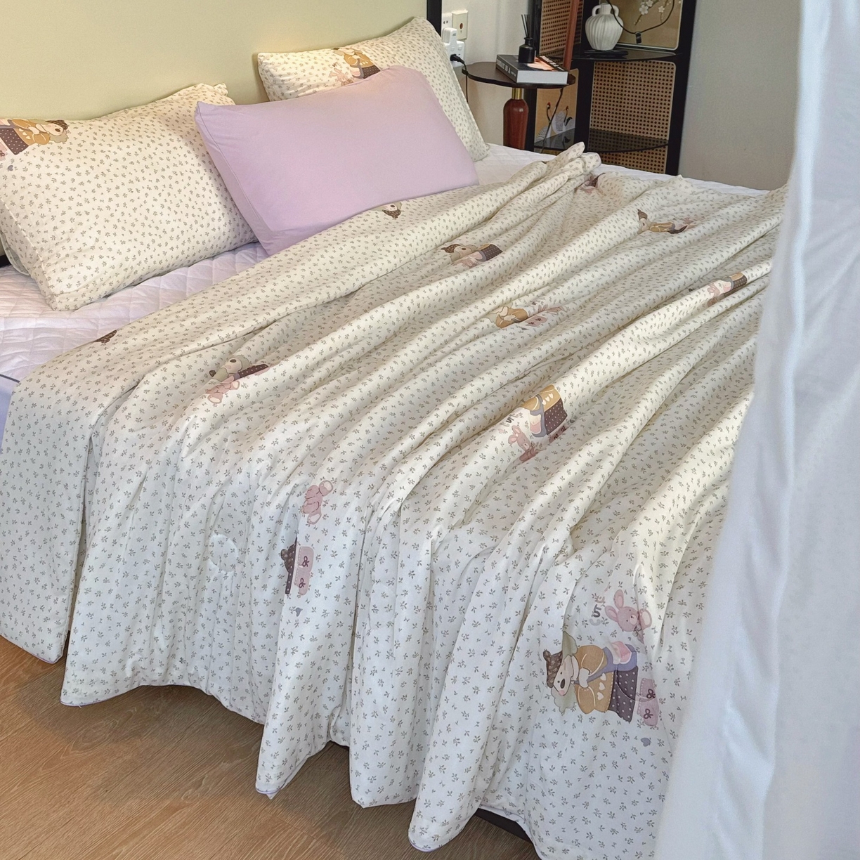 91家纺网 家纺一手货源 找家纺 （总）兜米家居 2026春夏新款A类冰激凌凉感夏被被子被芯