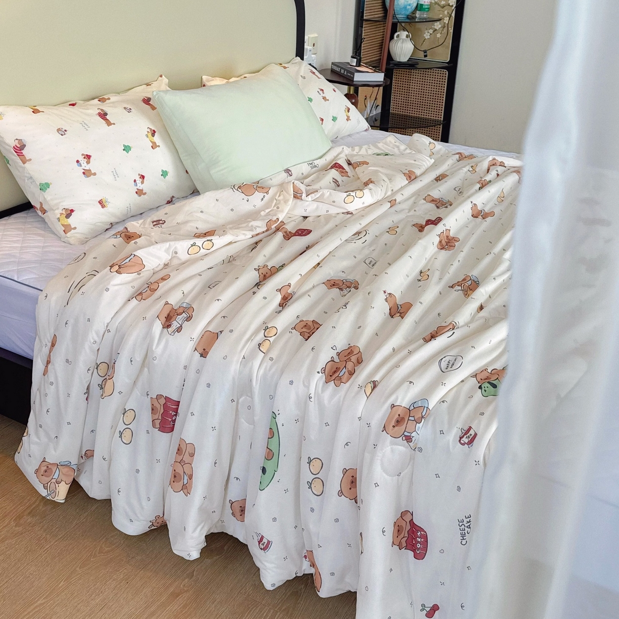 91家纺网 家纺一手货源 找家纺 （总）兜米家居 2026春夏新款A类冰激凌凉感夏被被子被芯