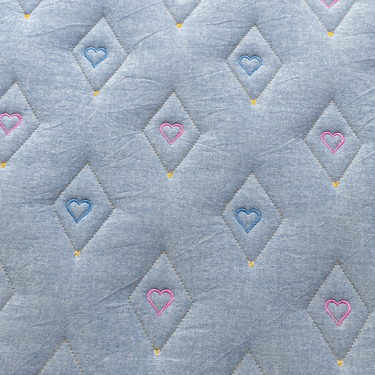 91家纺网 家纺一手货源 找家纺 尊康家纺（原磊科） 2026新款全棉水洗棉色织大豆棉床笠-心语系列 心语-天空蓝