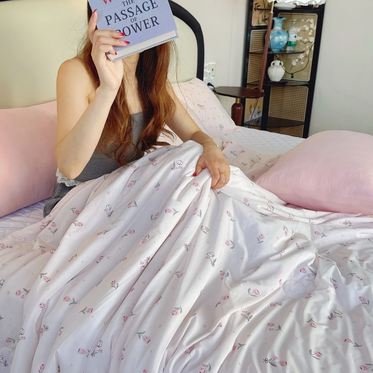 91家纺网 家纺一手货源 找家纺 兜米家居 2026春夏新款A类冰激凌凉感夏被被子被芯 郁金香