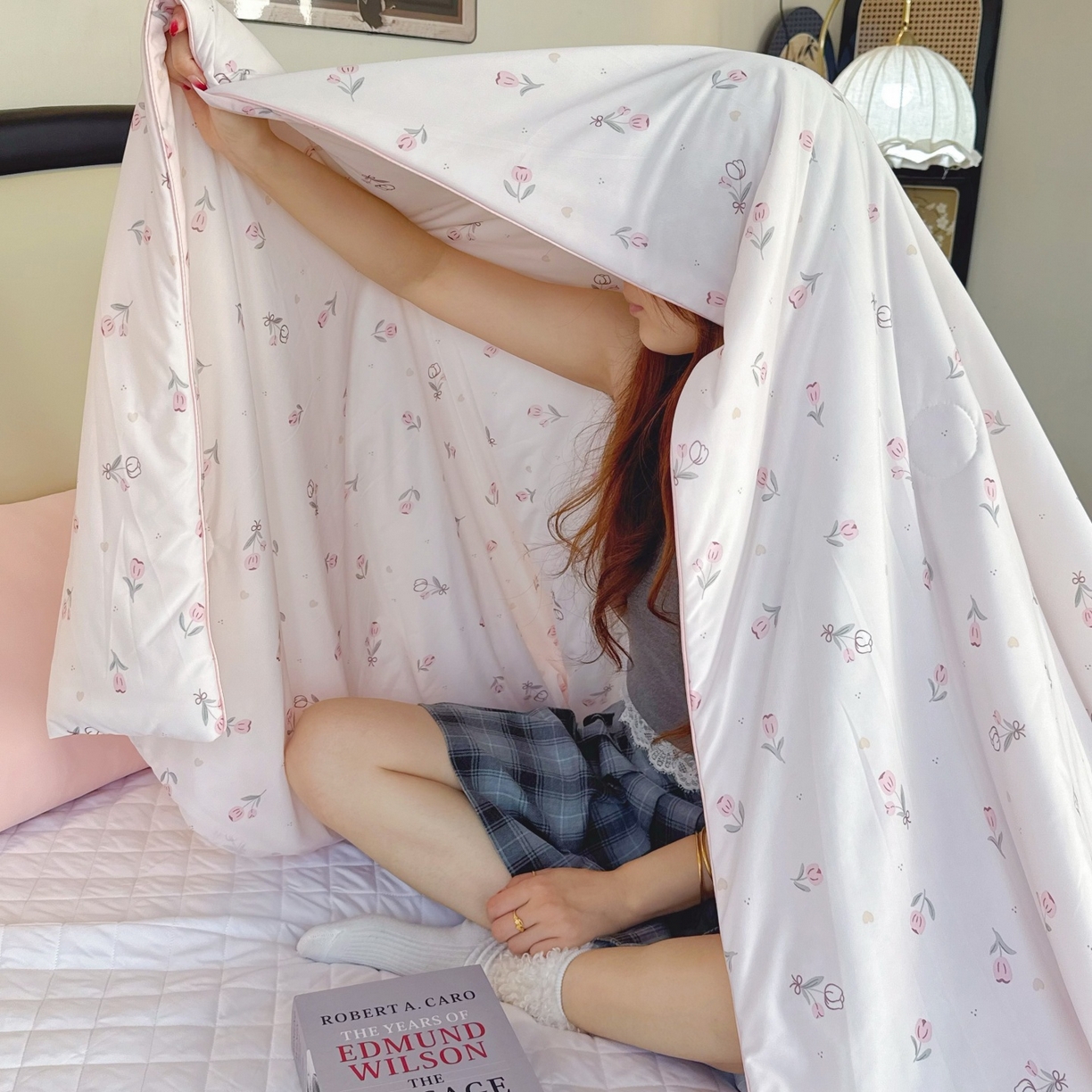 91家纺网 家纺一手货源 找家纺 兜米家居 2026春夏新款A类冰激凌凉感夏被被子被芯 郁金香