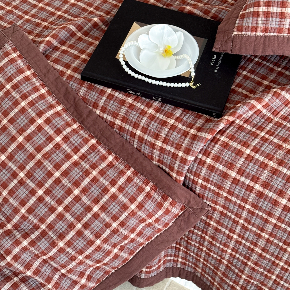 91家纺网 家纺一手货源 找家纺 床盖工厂店 2026新款双面水洗全棉填充新疆棉花床盖三件套-维尼系列 维尼红