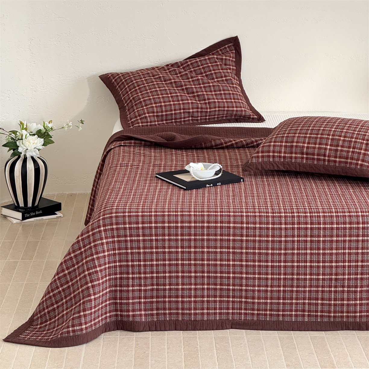 （总）床盖工厂店 2026新款双面水洗全棉填充新疆棉花床盖三件套-维尼系列