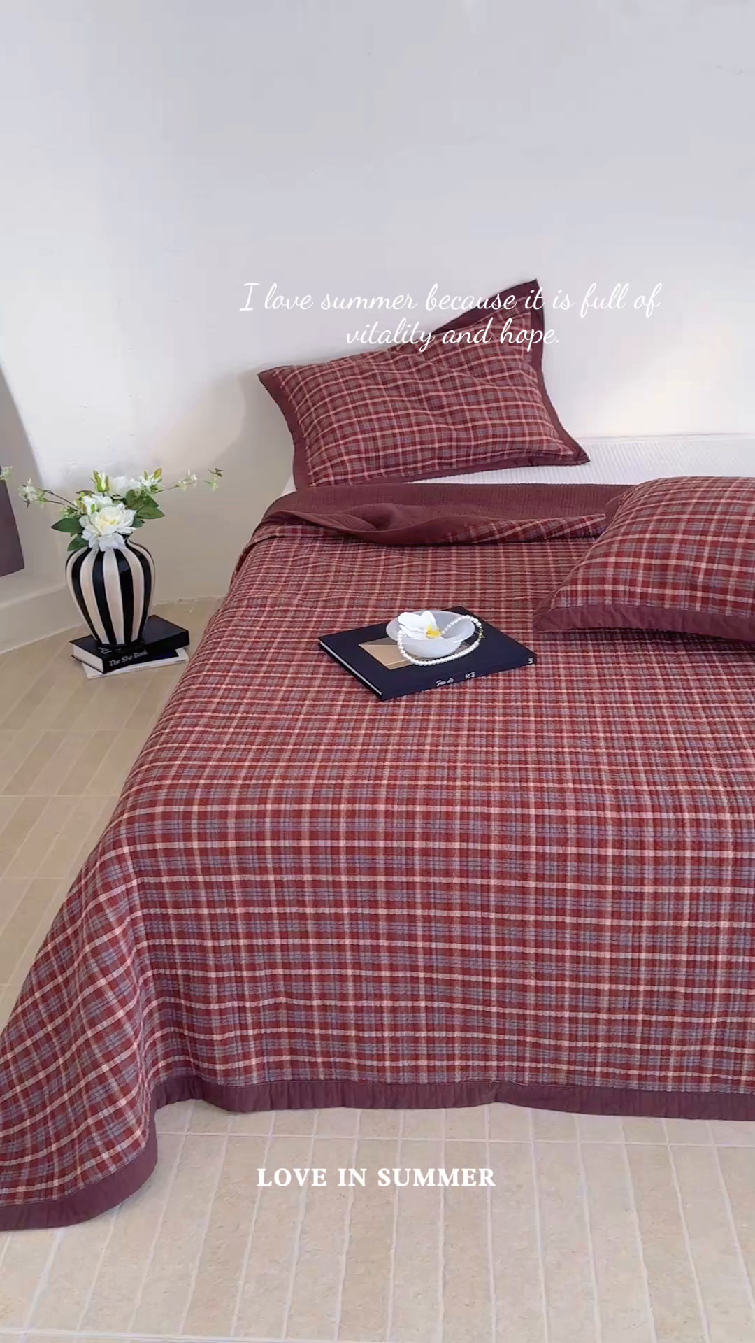 91家纺网 家纺一手货源 找家纺 床盖工厂店 2026新款双面水洗全棉填充新疆棉花床盖三件套-维尼系列 维尼红