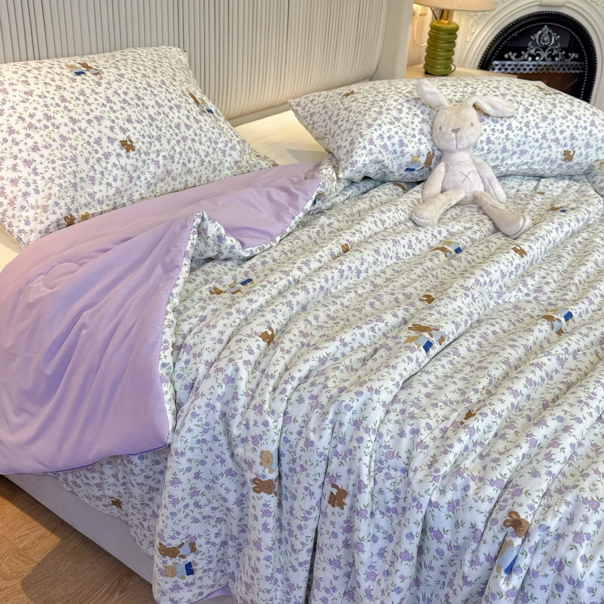 91家纺网 家纺一手货源 找家纺 （总）兜米家居 2026春夏新款小红书热销款有氧全棉纯棉双层纱双感冰纱被夏凉被被子被芯