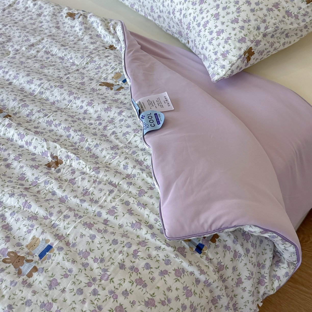 91家纺网 家纺一手货源 找家纺 兜米家居 2026春夏新款小红书热销款有氧全棉纯棉双层纱双感冰纱被夏凉被被子被芯 碎花宠物