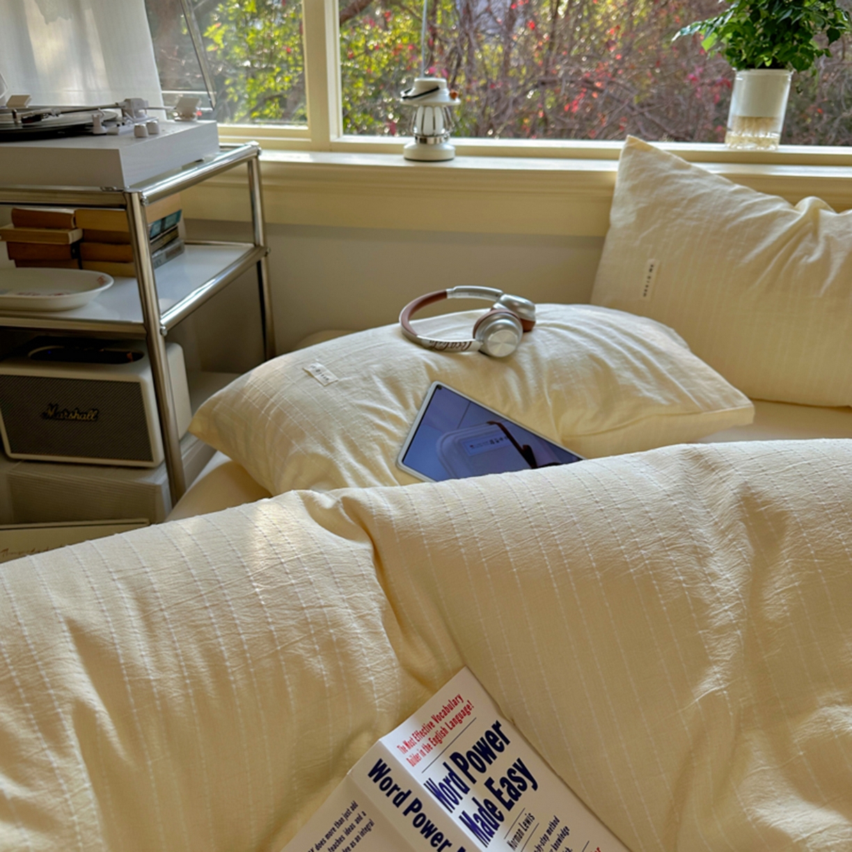 91家纺网 家纺一手货源 找家纺 阿曼达 2026新款简约素色亚麻风纯色无印四件套-素然 素然-米王