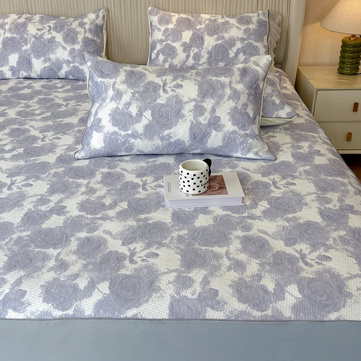 91家纺网 家纺一手货源 找家纺 （总）兜米家居 2026春夏新款韩国冷感科技PE软凉席垫三件套【床笠款】