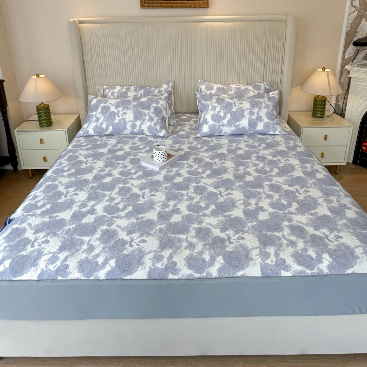 91家纺网 家纺一手货源 找家纺 （总）兜米家居 2026春夏新款韩国冷感科技PE软凉席垫三件套【床笠款】